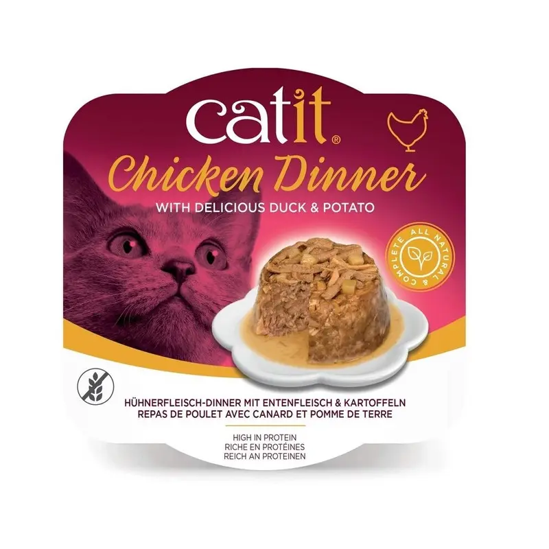 New Catit Chicken Dinner Cats Best Food (Duck & Potato, 80 G)