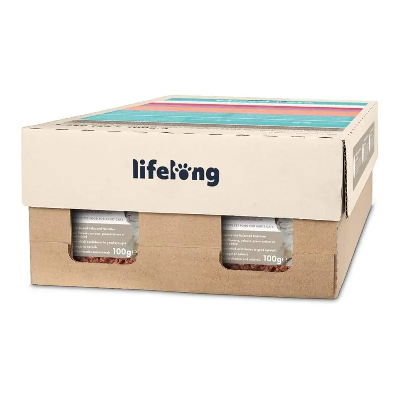 New Lifelong Pat Mixed,, Pack Of 32 Cat Food 100G