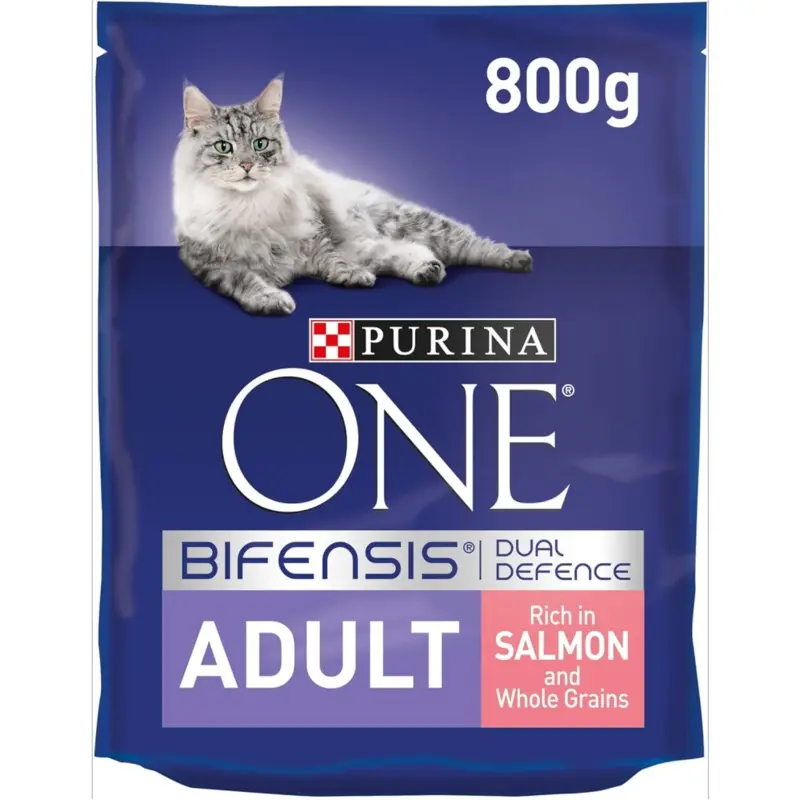 Purina Salmon One Adult Dry Cat Food Rich In, Pack Of 4 800G