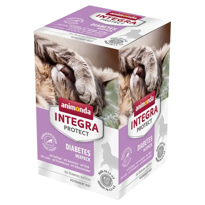 Animonda Integra Protect Diabetes 6 X 100G - Mix (6 Varieties)