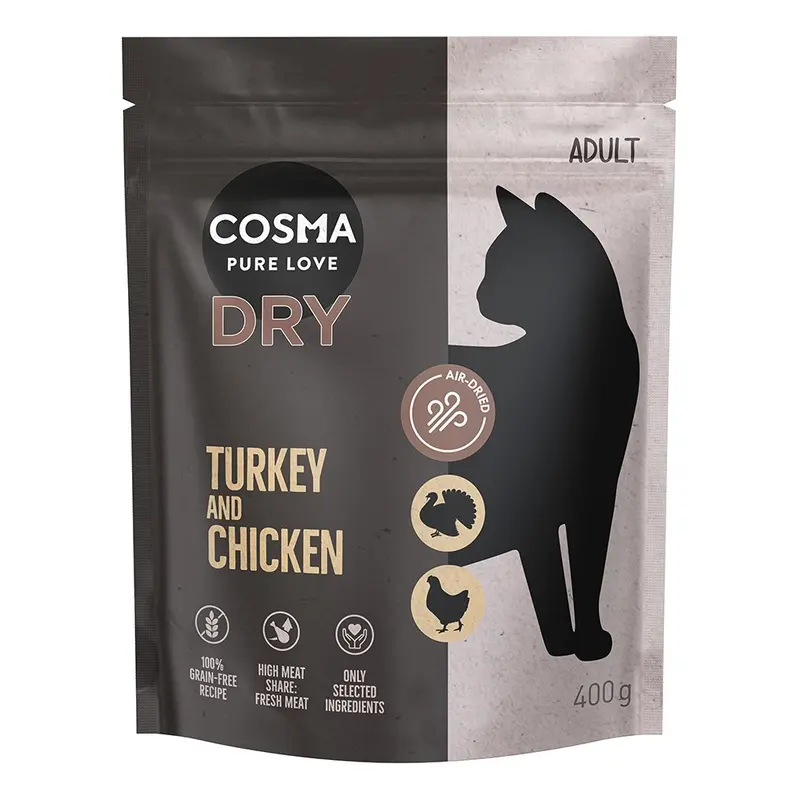 Cosma 400G Dry Cat Food - Special Price! * - Turkey & Chicken (400G)