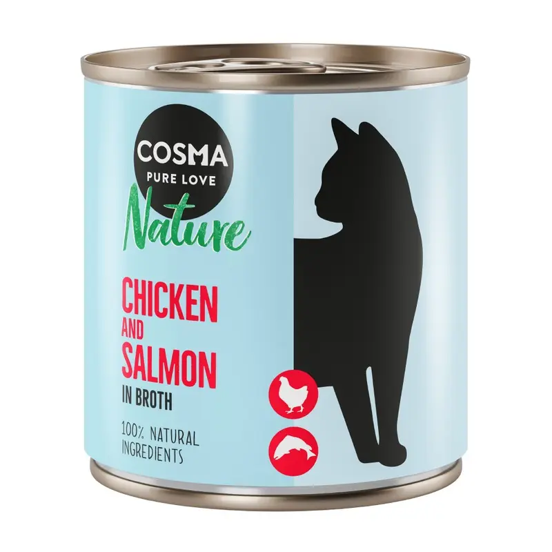 Cosma Nature 6 X 280G - Chicken & Salmon