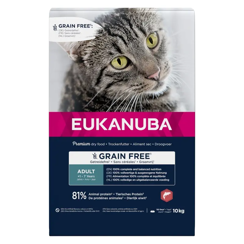 Eukanuba Adult Grain-Free Rich In Salmon - 10Kg