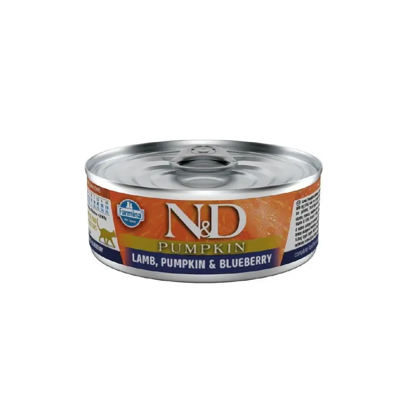 N&D Farmina Cat Lamb & Pumpkin & Blueberry For Adult Cat Size 4