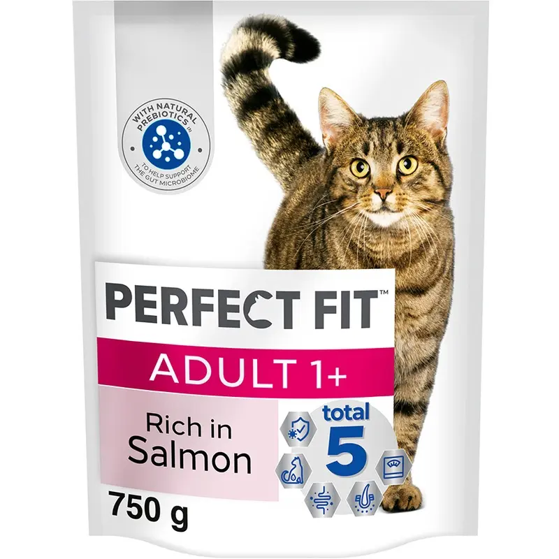 Perfect Fit Advanced Nutrition Dry Adult Cat Food Salmon 750G