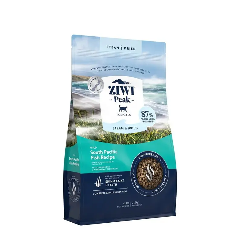 Ziwi Peak Blue/Yellow Cat Steam Dried Wild South Pacific Fish | : 2.2Kg