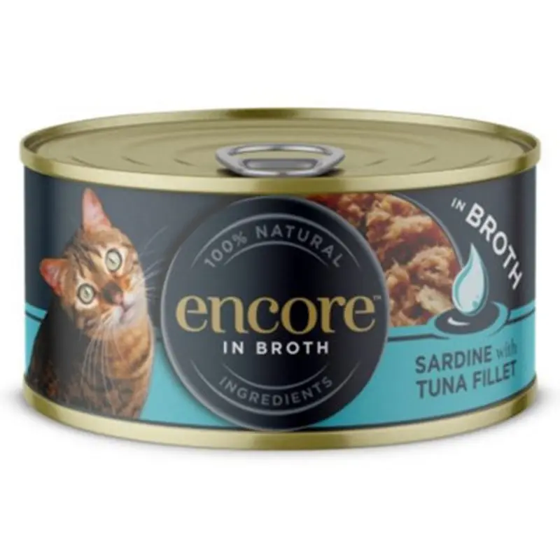Encore Cat Tin Sardine & Tuna - 70G (Pack Of 16)