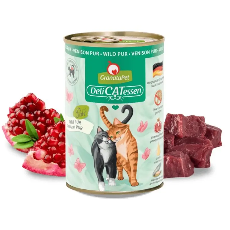 Granatapet Green Cat - Wet Food Delicatessen Venison Pur | : Can 400G