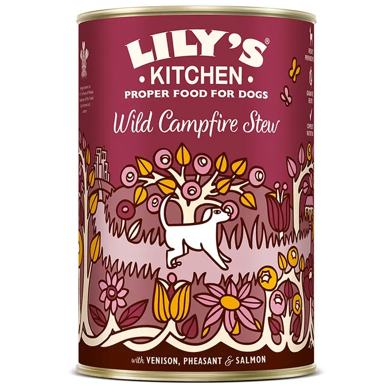 Lilys Kitchen Wild Campfire Stew Wet Adult Dog Food 400G Tin