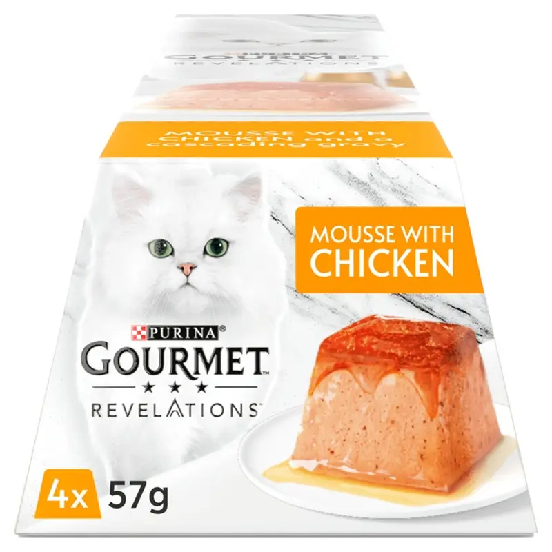 New Gourmet Revelations Chicken In Gravy Wet Cat Food 4X57g, Pack Of 12455697 Size 6