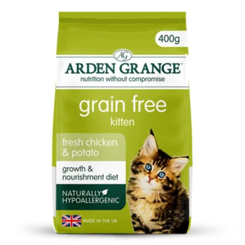 Arden Grange Free Kitten Fresh Chicken & Potato 400G X 6 Grain