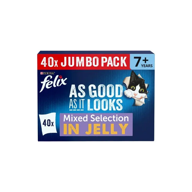 Felix Agail Senior Mixed Variety Pack X 85G (4.4Kg) (Pack Of 6) Size 40
