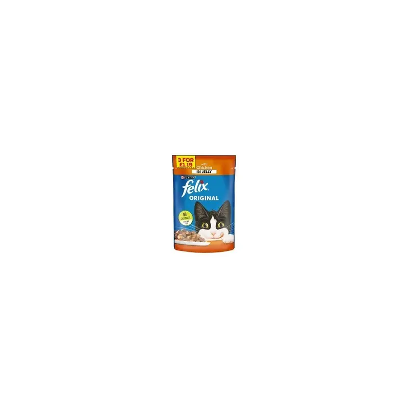 Felix Original With Chicken In Jelly (Pack Of 20) 100G