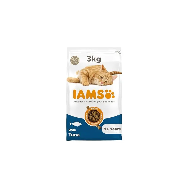 Iams Adult Dry Cat Food Tuna 3Kg