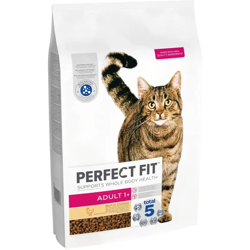 New Perfect Fit Store Perfect Fit Cat Complete Dry Adult 1+ Chicken 7Kg Size 1