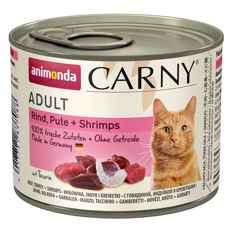 Animonda Carny Adult 6 X 200G - Beef, Turkey & Shrimp