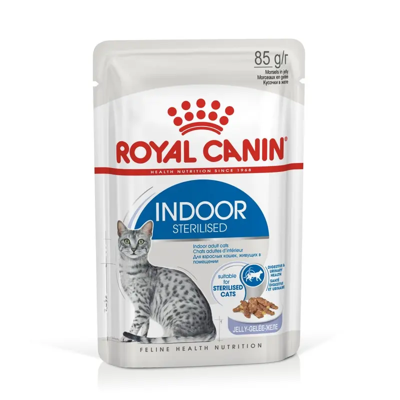 Royal Canin Royal Canin Indoor Sterilised Adult Wet Cat Food - Jelly - X 85G Size 12