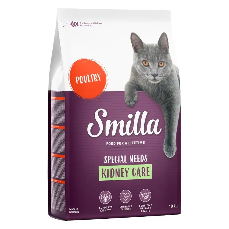 Smilla 10Kg Dry Cat Food - Special Price! * - Adult Kidney Care With Poultry (10Kg)