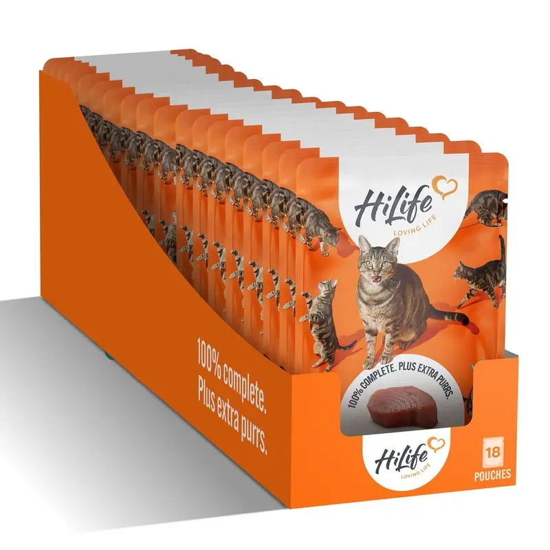 Hi Life Hilife Tuna Flakes In Jelly Adult Cat Food - X 70G Grain Size 18