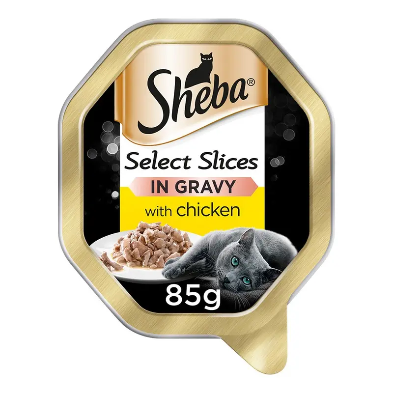 New Sheba Select Slices Cat Food With Chicken In Gravy (85G) (Pack Of 4) 85G