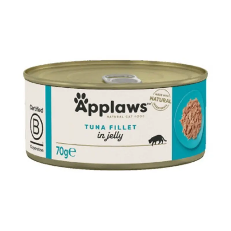 Applaws Adult Wet Cat Food - Tuna Fillet In Jelly (Pack Of 24) 70G