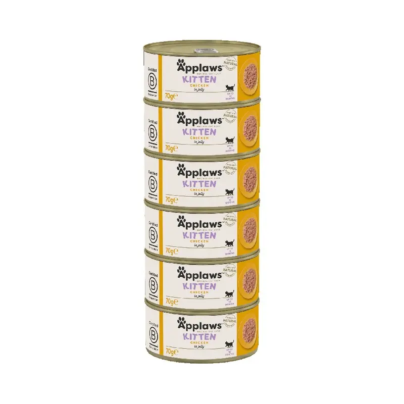 Applaws Natural Kitten Wet Cat Food Chicken In Jelly 6X70G Tins