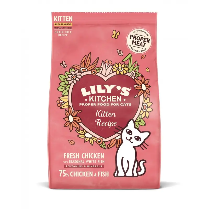 Lilys Kitchen Chicken And Fish Kitten Recipe - White 800G