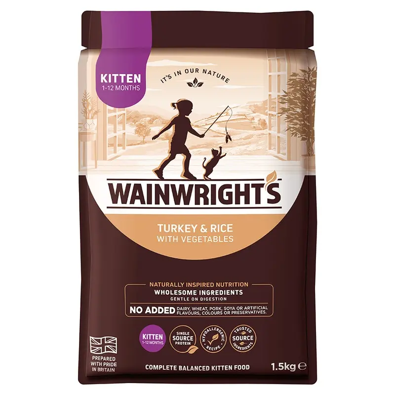 Wainwrights Dry Kitten Food Turkey & Rice With Vegetables 1.5Kg