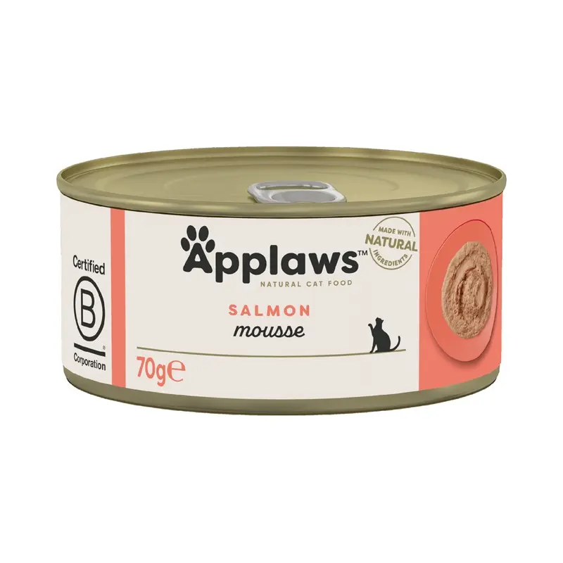 Applaws Adult Cat Cans In Mousse 70G - Salmon (6 X 70G)