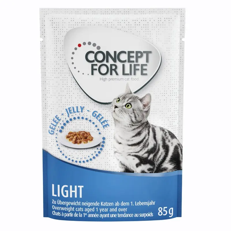 Concept For Life 12 X 85G Wet Cat Food - Special Price! * - Light  In Jelly (12 X 85G)