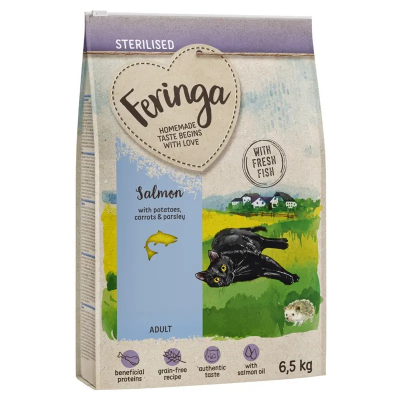 Feringa 6.5Kg Dry Cat Food  5 Off! * - Adult Sterilised Salmon (6.5Kg)