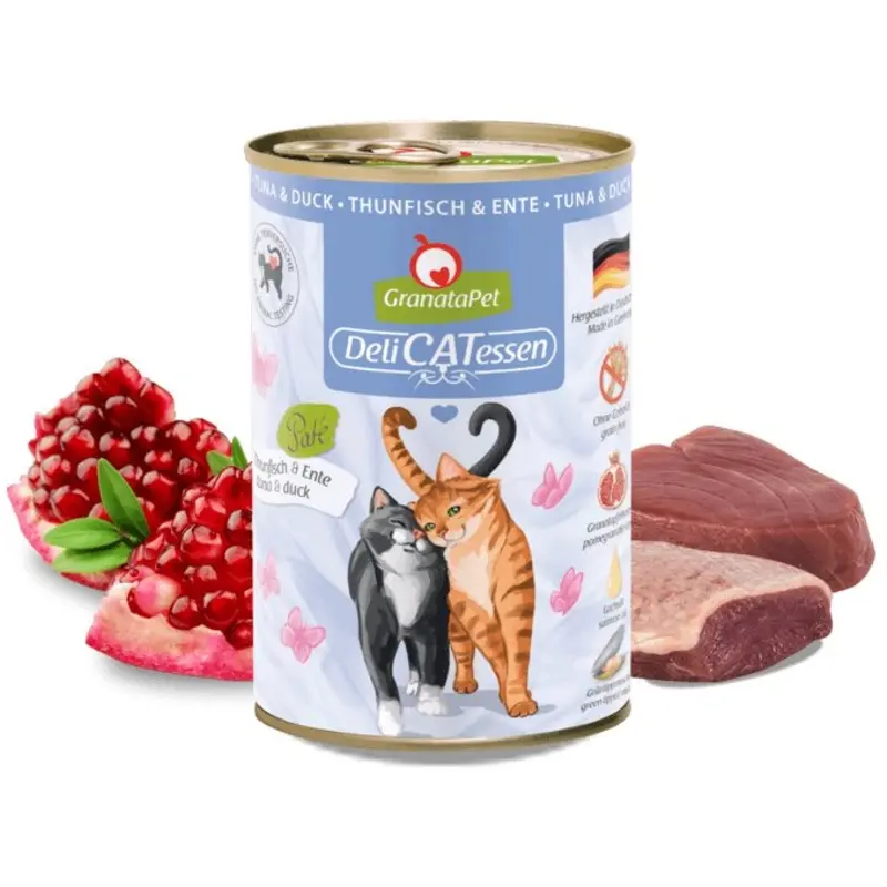 Granatapet Salmon/Green Cat - Wet Food Delicatessen Tuna & Duck | : Can 200G