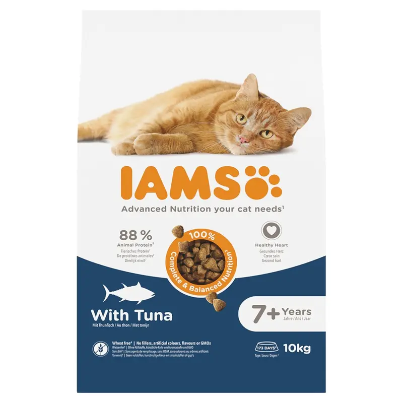 Iams Advanced Nutrition Senior Cat 7+ With Tuna - 10Kg