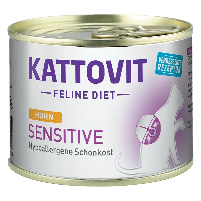 Kattovit Sensitive (Hypoallergenic Food) 6 X 185G - Chicken