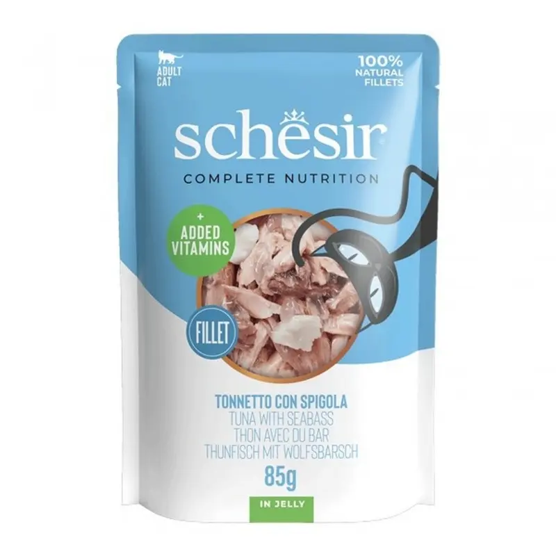 Schesir Complete Nutrition Tuna Fillet With Seabass In Jelly | : 12X85g Size 2