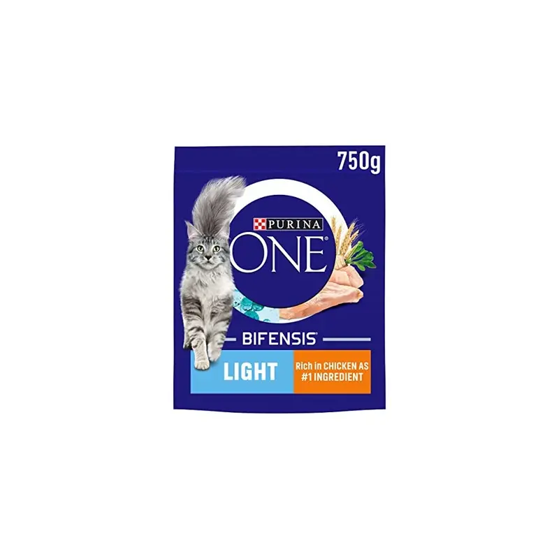 Purina Light One Dry Cat Food Rich In Chicken (Pack Of 4), Packaging May Vary 750G