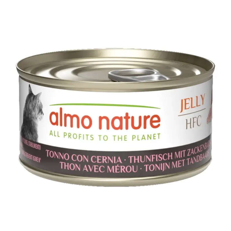 Almo Nature Hfc Jelly 6 X 70G - Tuna With Grouper