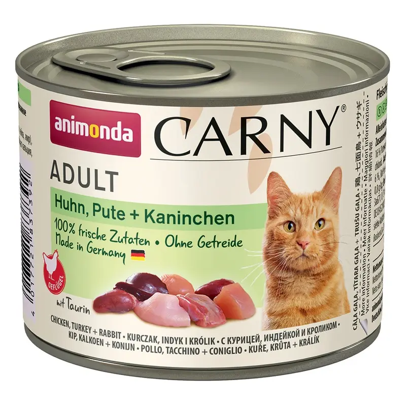 Animonda Carny Adult 6 X 200G - Chicken, Turkey & Rabbit