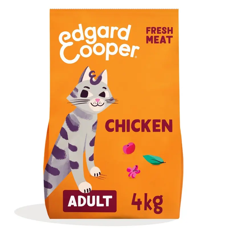 Edgard And Cooper Grain Free Dry Adult Cat Food Chicken 4Kg