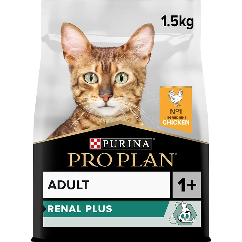 Pro Plan Renal Plus Dry 1+ Adult Cat Food Chicken 1.5Kg