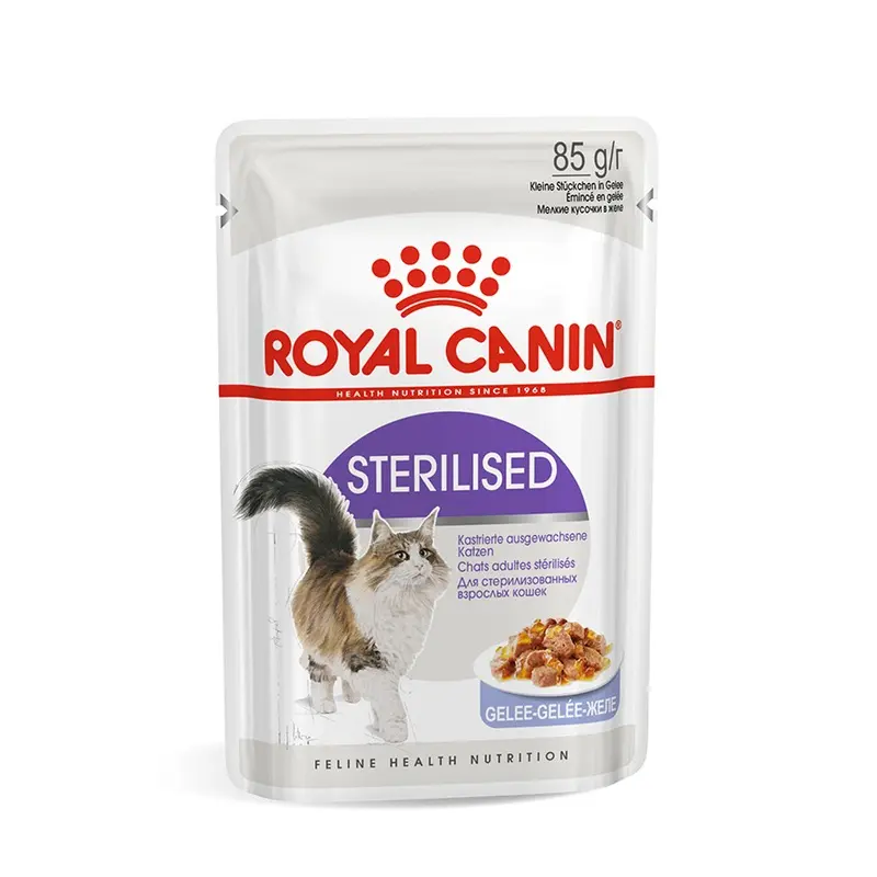 Royal Canin Feline Sterilised Wet Adult Cat Food In Jelly 12 X 85G
