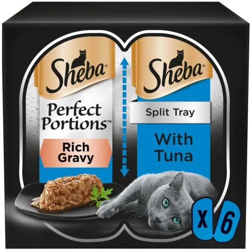 Sheba Perfect Portions With Tuna Chunks In Gravy - X 37.5G Size 6