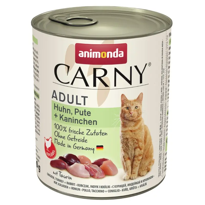 Animonda Carny Adult 6 X 800G - Chicken, Turkey & Rabbit