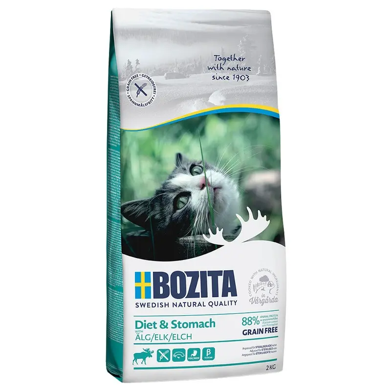 Bozita Grain Free Diet & Stomach - Elk - 2Kg