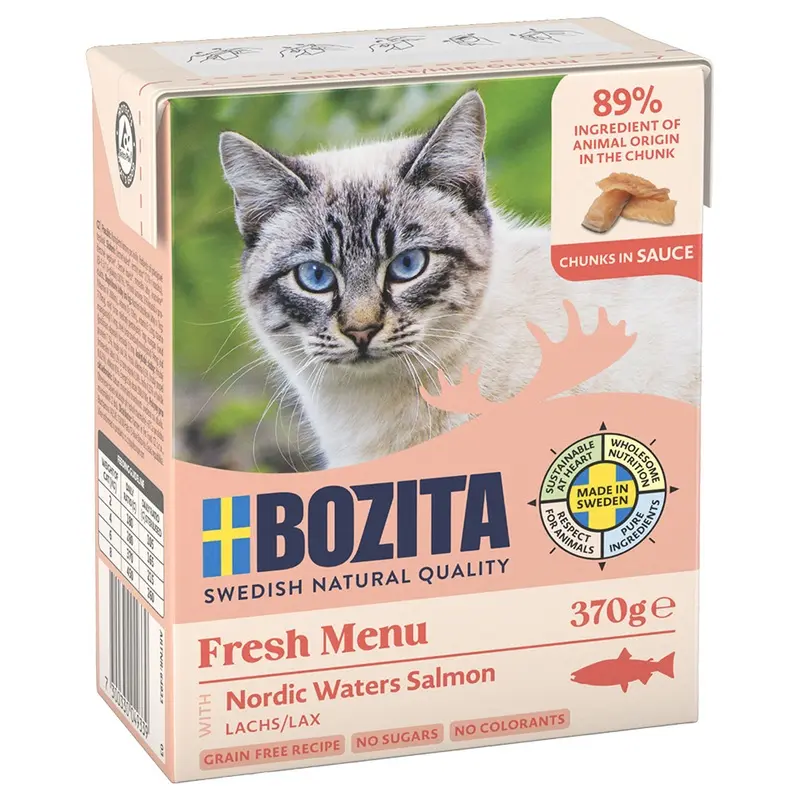 Bozita Tetra Chunks In Sauce 6 X 370G - Salmon