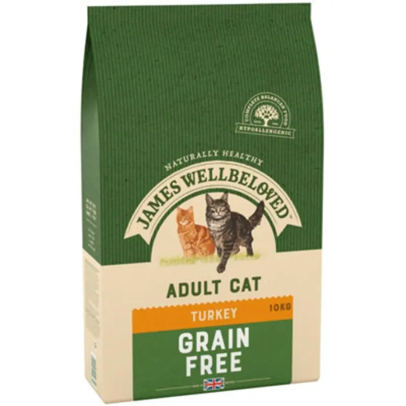 James Wellbeloved Adult Cat Free Turkey 10Kg Grain