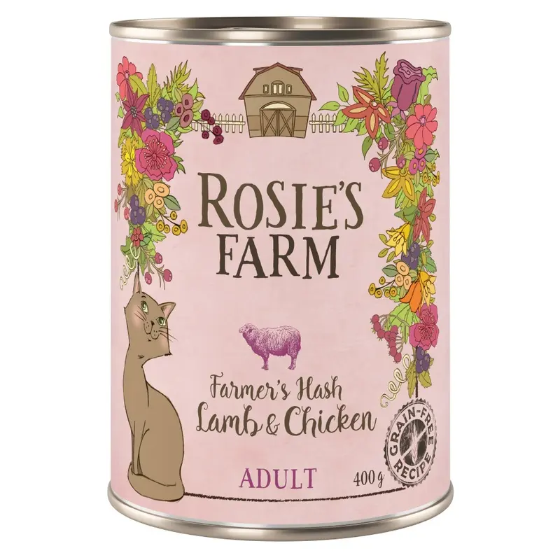 Rosies Farm Adult Farmers Hash With Lamb & Chicken - 6 X 400G (Cans)