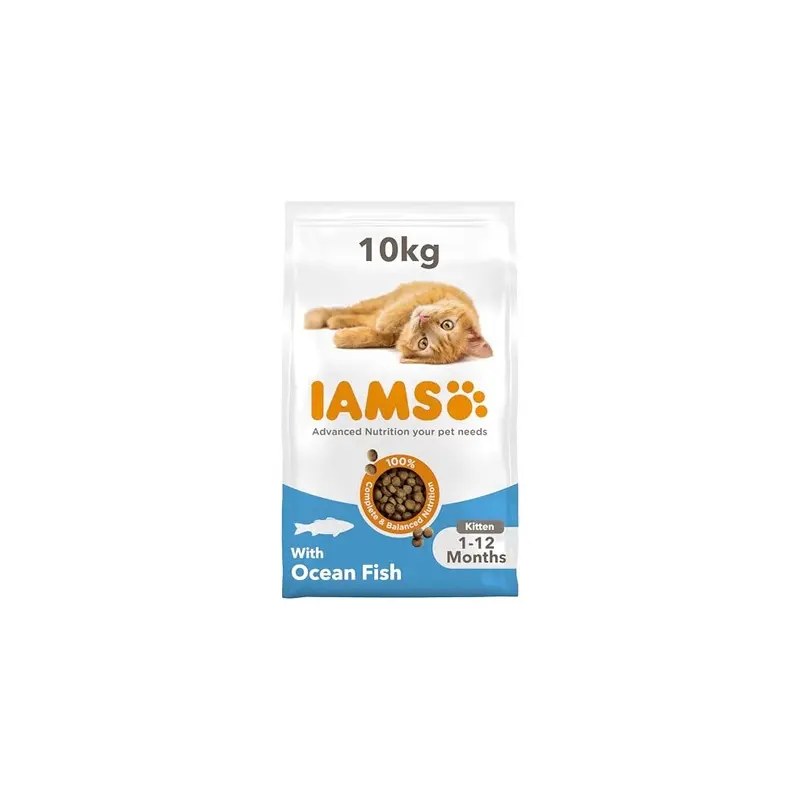 Iams Complete Dry Cat Food For Kittens With Ocean Fish 10 Kg 10Kg