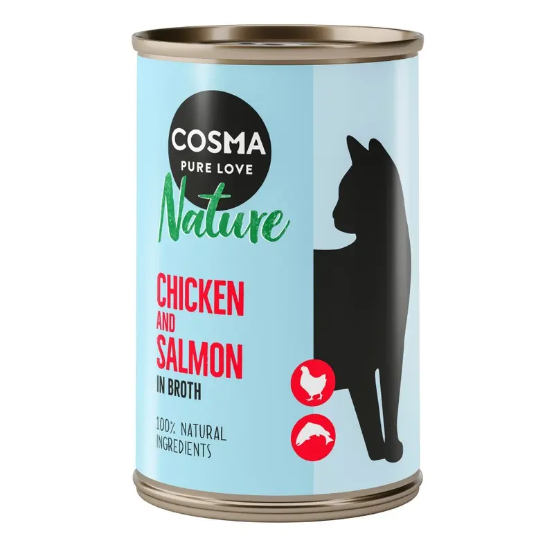 Cosma Nature 6 X 140G - Chicken & Salmon