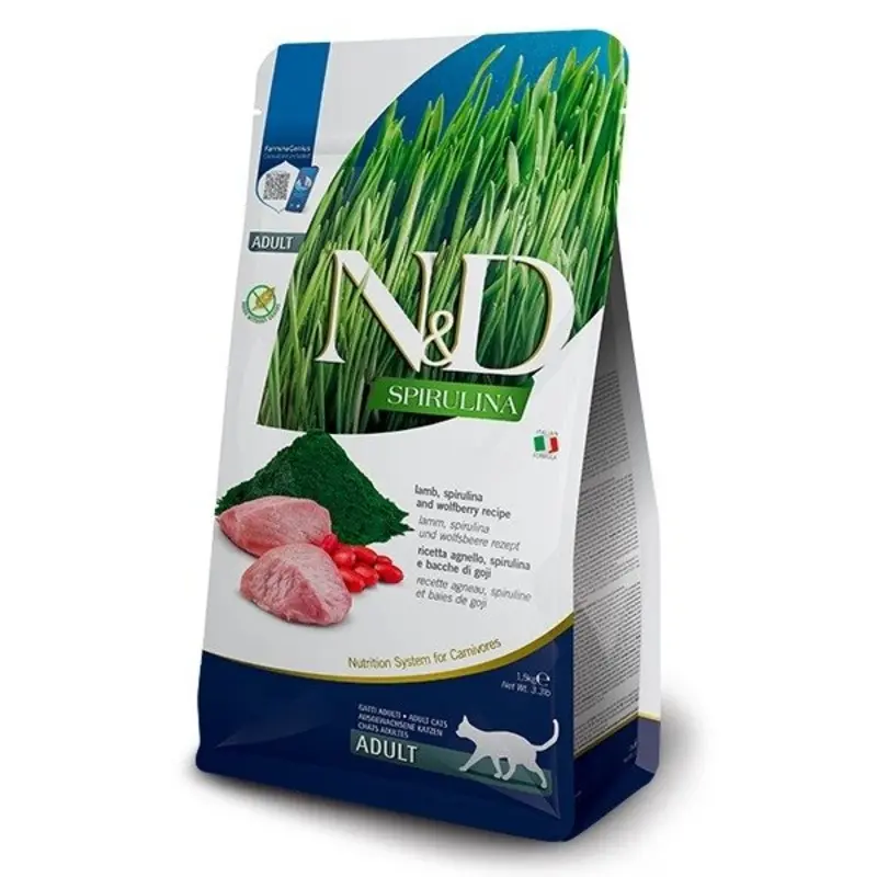 Farmina Nandd Spirulina In Lamb For Adult Cats - Grain 1.5Kg